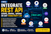 integrate rest API stripe paypal or any third party API
