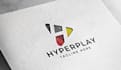 design technology, tech, software, cyber security logo