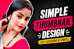 design high CTR al youtube thumbnails