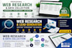 do web research, lead generation, and data collection