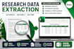 extract data from research articles into excel