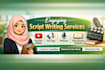 write engaging youtube, ads, and podcast scripts