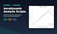 write python or matlab scripts for aerodynamic analysis
