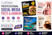 design custom social media posts and banners