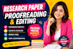 proofread and edit your research paper professionally