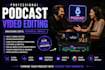 edit podcast videos with multi camera cuts and subtitles