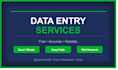 do fast and accurate data entry and copy paste work