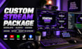 create a custom stream package and setup your streaming software