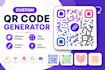 generate coloured qr code with logo