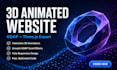 build an interactive 3d animated website with gsap and threejs