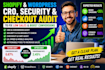 do shopify and wordpress website security, cro and checkout audit to boost sales
