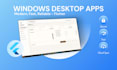 build a custom flutter windows desktop app