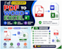 convert PDF to word, excel, scanned PDF, and do typing work