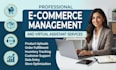 provide professional ecommerce management and administrative