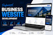 develop a responsive business website using PHP laravel