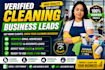 provide verified cleaning business email leads