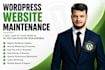 do wordpress website maintenance as your wordpress manager
