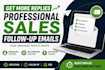 write professional sales follow up emails