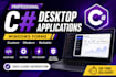 develop a custom c sharp windows forms desktop application