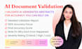 validate ai generated documents for accuracy and consistency