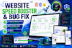 optimize website speed and fix HTML bugs professionally