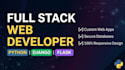 build full stack web apps using python, flask and django