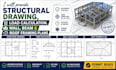 provide structural drawing, load calculation, wall, beam and roof framing plans