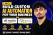 build a custom ai automation workflow using manychat and make