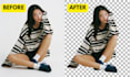 do expert bulk image background removal, image editing