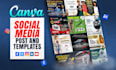 create editable canva templates and instgram post design for an attractive feed