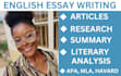 do urgent essay writing as an essay writer