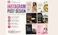 design modern instagram posts and carousels