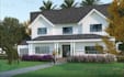design tiny house farm house 3d rendering,ranch house,cottage