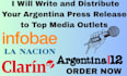 write and distribution your press release to top  media outlets
