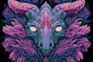 create psychedelic illustration, trippy art