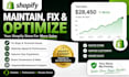 maintain your shopify store, fix bugs, optimize performance and boost sales