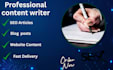 write SEO blog posts, article ,and web content