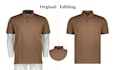 do flat lay clothing image editing and ghost mannequin