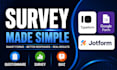 create online survey form typeform jotform quiz questionaire googleform heyflow