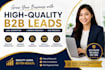 build targeted b2b lead lists