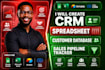 create CRM spreadsheet, customer database and sales pipeline tracker
