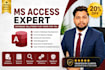 design premium microsoft access database and update