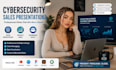 design cybersecurity presentation, IT security slides and saas security deck