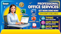 do data entry, ms word, ms excel and power point work