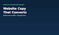 write your website homepage and about page copy that converts visitors