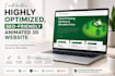 build a highly optimized SEO friendly animated 3d website