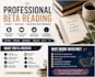 give honest beta reader feedback on your manuscript