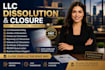 dissolve llc, close llc or file llc dissolution in florida , wyoming or delaware