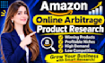 do amazon online arbitrage product research for profitable ungated products