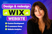 wix website design wix website redesign wix website design